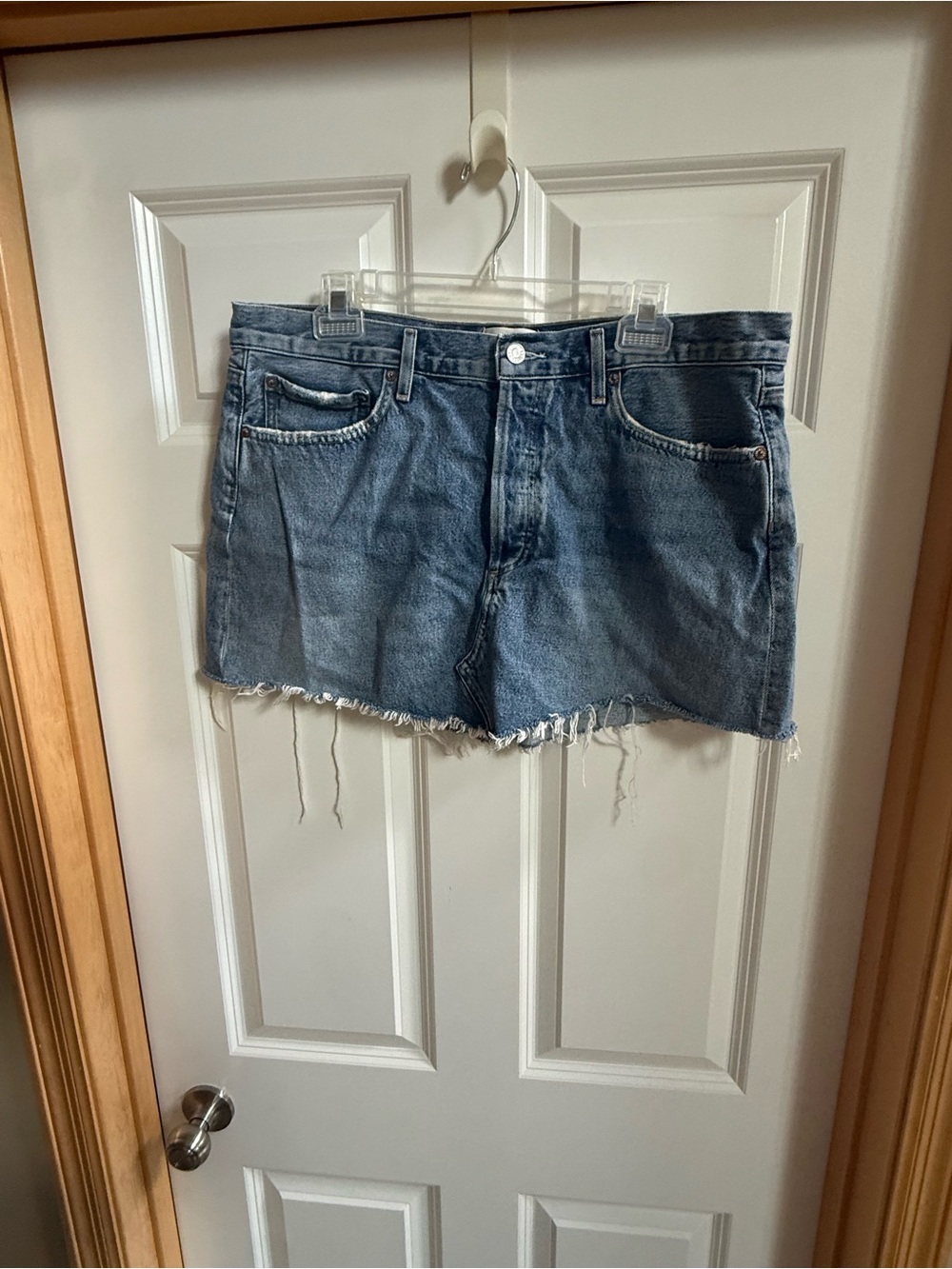 Agolde button fly skirt size 32